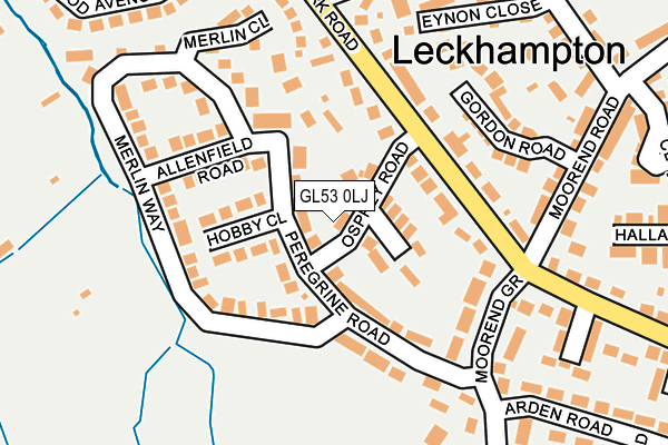 GL53 0LJ map - OS OpenMap – Local (Ordnance Survey)