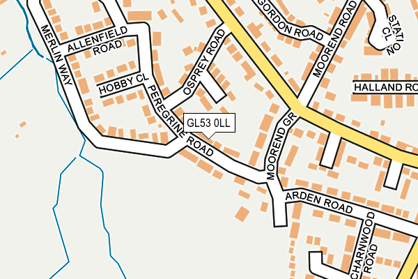 GL53 0LL map - OS OpenMap – Local (Ordnance Survey)