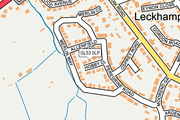GL53 0LP map - OS OpenMap – Local (Ordnance Survey)