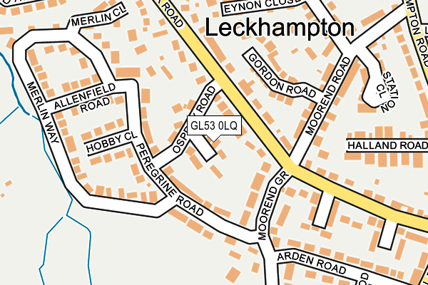 GL53 0LQ map - OS OpenMap – Local (Ordnance Survey)