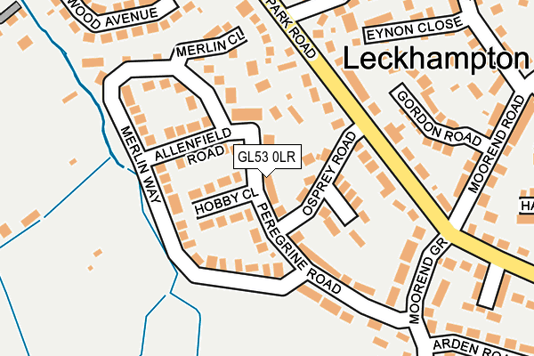 GL53 0LR map - OS OpenMap – Local (Ordnance Survey)