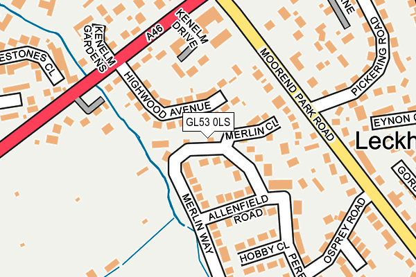 GL53 0LS map - OS OpenMap – Local (Ordnance Survey)
