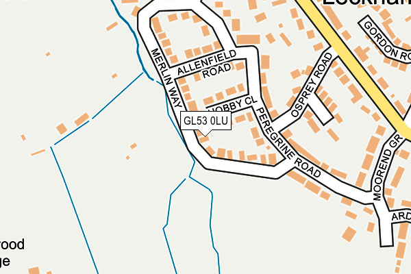 GL53 0LU map - OS OpenMap – Local (Ordnance Survey)