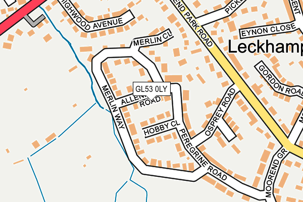 GL53 0LY map - OS OpenMap – Local (Ordnance Survey)