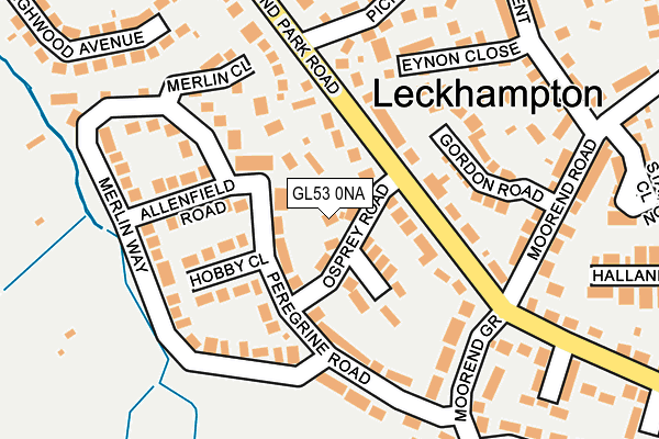 GL53 0NA map - OS OpenMap – Local (Ordnance Survey)