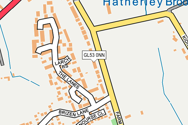 GL53 0NN map - OS OpenMap – Local (Ordnance Survey)