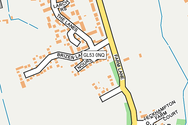 GL53 0NQ map - OS OpenMap – Local (Ordnance Survey)