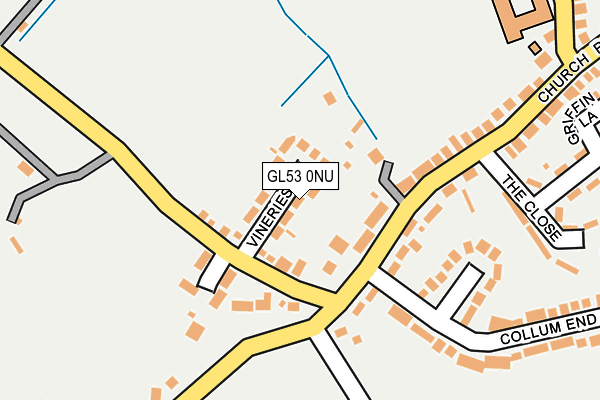 GL53 0NU map - OS OpenMap – Local (Ordnance Survey)