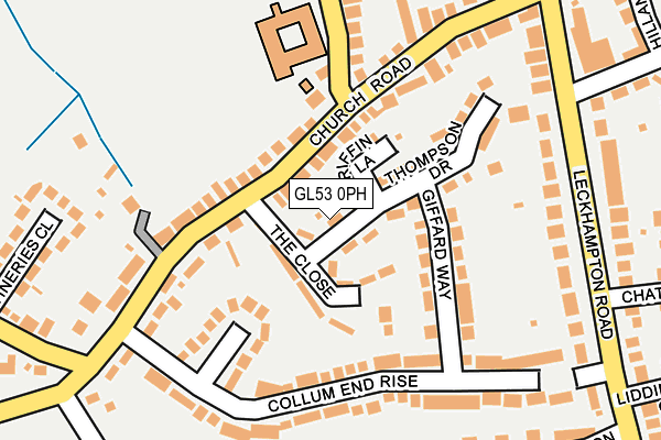 GL53 0PH map - OS OpenMap – Local (Ordnance Survey)