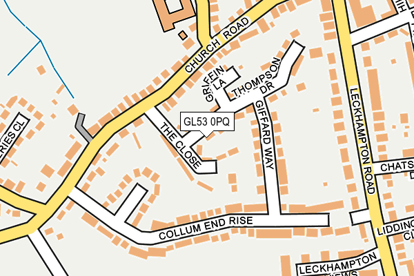 GL53 0PQ map - OS OpenMap – Local (Ordnance Survey)