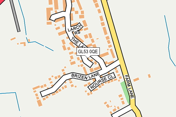 GL53 0QE map - OS OpenMap – Local (Ordnance Survey)