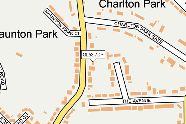 GL53 7DP map - OS OpenMap – Local (Ordnance Survey)