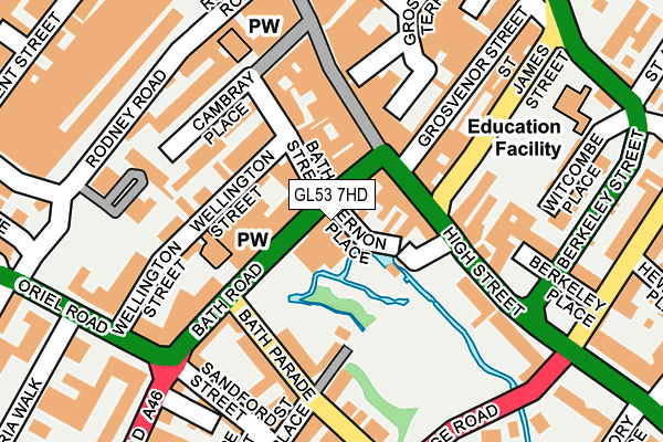 GL53 7HD map - OS OpenMap – Local (Ordnance Survey)