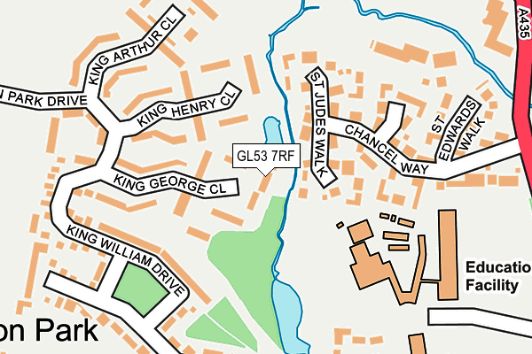 GL53 7RF map - OS OpenMap – Local (Ordnance Survey)