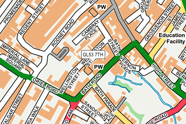 GL53 7TH map - OS OpenMap – Local (Ordnance Survey)