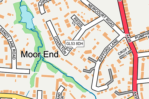 GL53 8DH map - OS OpenMap – Local (Ordnance Survey)