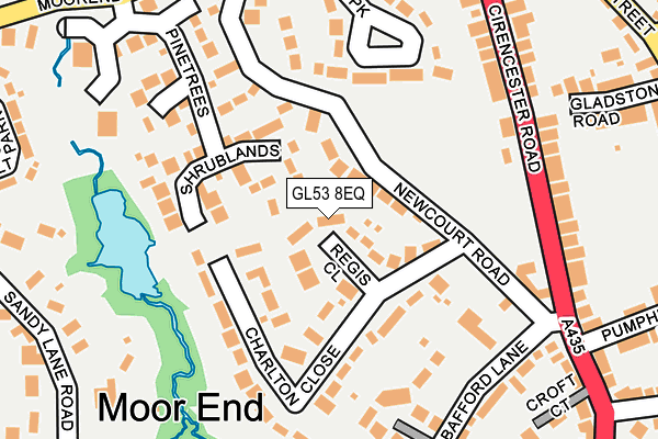 GL53 8EQ map - OS OpenMap – Local (Ordnance Survey)