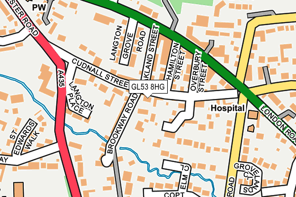 GL53 8HG map - OS OpenMap – Local (Ordnance Survey)