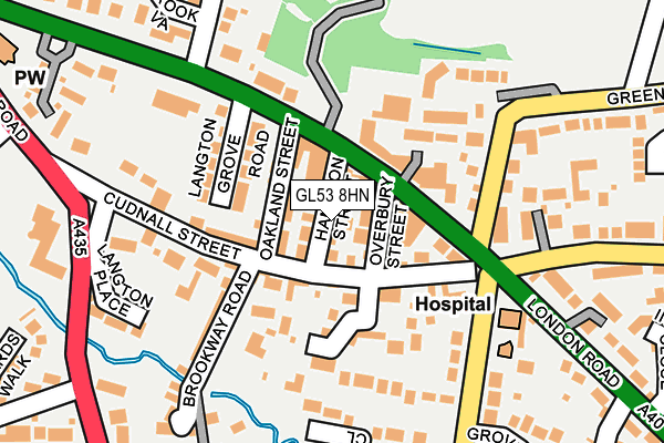 GL53 8HN map - OS OpenMap – Local (Ordnance Survey)