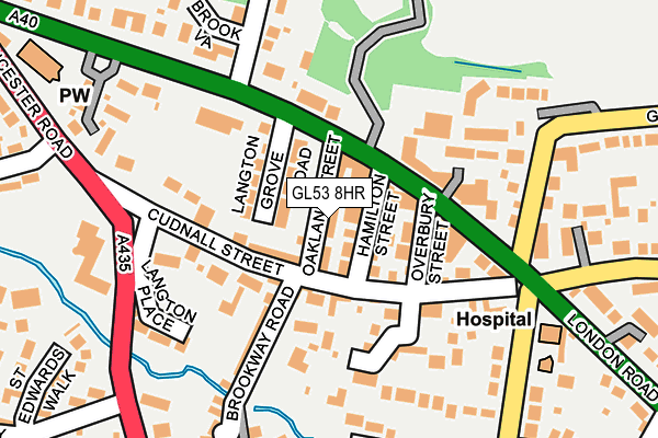 GL53 8HR map - OS OpenMap – Local (Ordnance Survey)