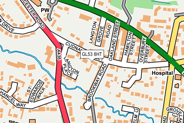 GL53 8HT map - OS OpenMap – Local (Ordnance Survey)