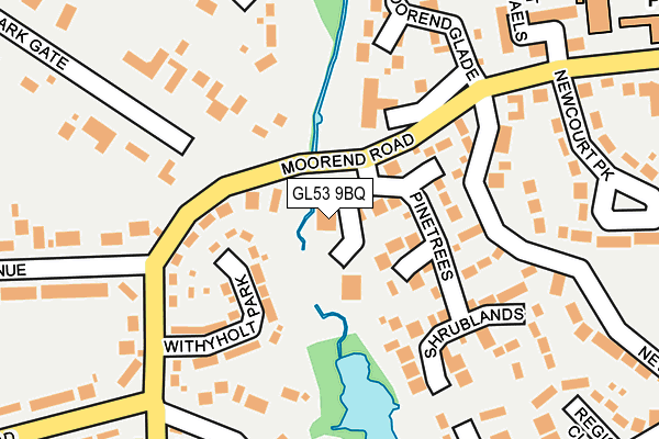 GL53 9BQ map - OS OpenMap – Local (Ordnance Survey)