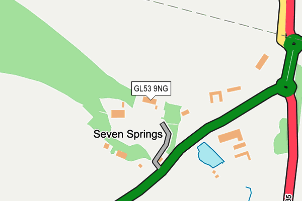 GL53 9NG map - OS OpenMap – Local (Ordnance Survey)