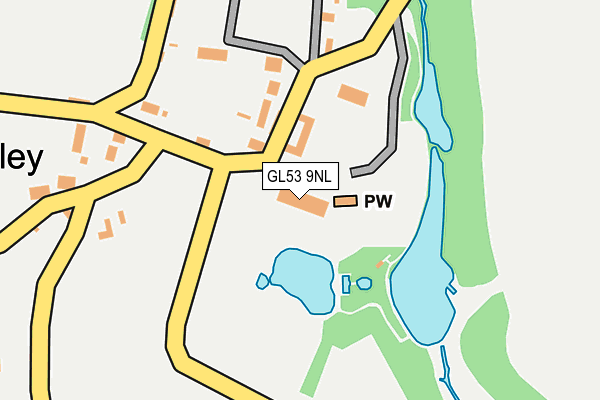 GL53 9NL map - OS OpenMap – Local (Ordnance Survey)