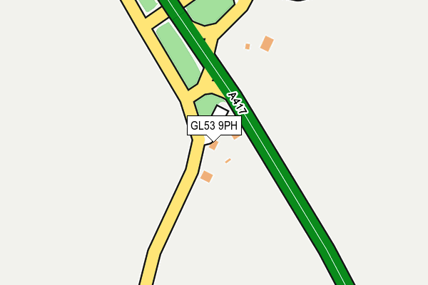 GL53 9PH map - OS OpenMap – Local (Ordnance Survey)