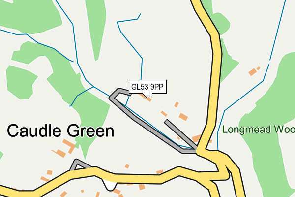 GL53 9PP map - OS OpenMap – Local (Ordnance Survey)