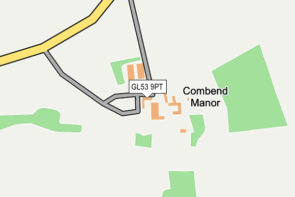 GL53 9PT map - OS OpenMap – Local (Ordnance Survey)