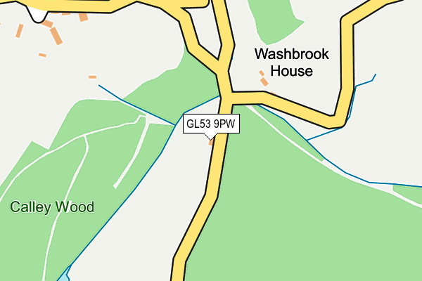 GL53 9PW map - OS OpenMap – Local (Ordnance Survey)