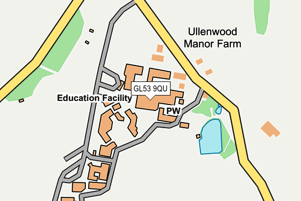 GL53 9QU map - OS OpenMap – Local (Ordnance Survey)