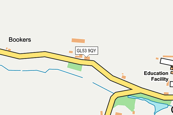 GL53 9QY map - OS OpenMap – Local (Ordnance Survey)