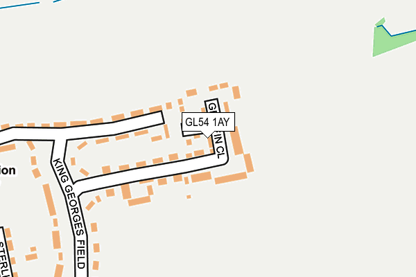 GL54 1AY map - OS OpenMap – Local (Ordnance Survey)