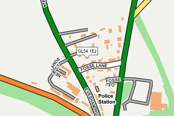 GL54 1EJ map - OS OpenMap – Local (Ordnance Survey)