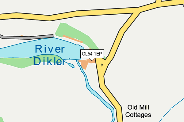 GL54 1EP map - OS OpenMap – Local (Ordnance Survey)