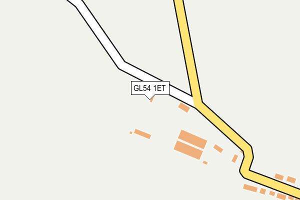 GL54 1ET map - OS OpenMap – Local (Ordnance Survey)
