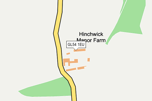 GL54 1EU map - OS OpenMap – Local (Ordnance Survey)