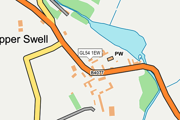 GL54 1EW map - OS OpenMap – Local (Ordnance Survey)