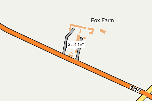 GL54 1EY map - OS OpenMap – Local (Ordnance Survey)