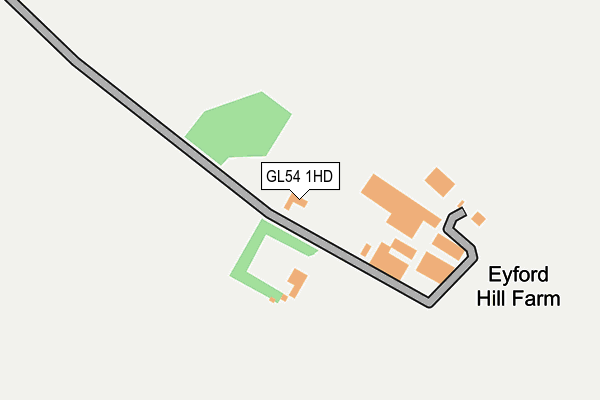 GL54 1HD map - OS OpenMap – Local (Ordnance Survey)