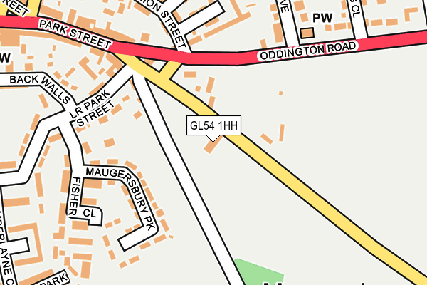 GL54 1HH map - OS OpenMap – Local (Ordnance Survey)