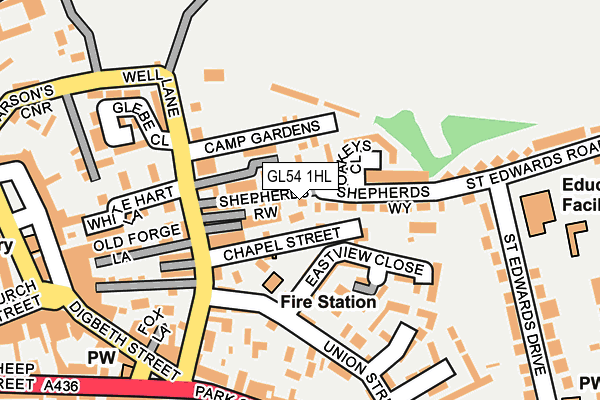 GL54 1HL map - OS OpenMap – Local (Ordnance Survey)