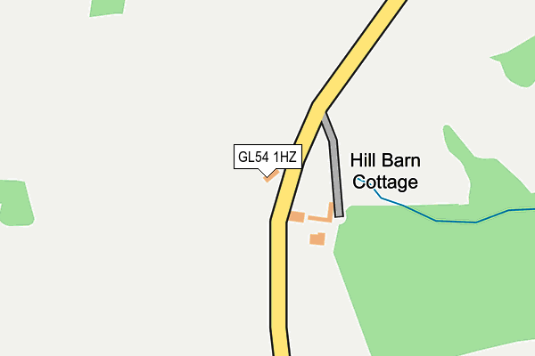 GL54 1HZ map - OS OpenMap – Local (Ordnance Survey)