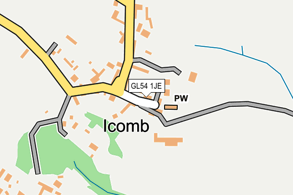 GL54 1JE map - OS OpenMap – Local (Ordnance Survey)