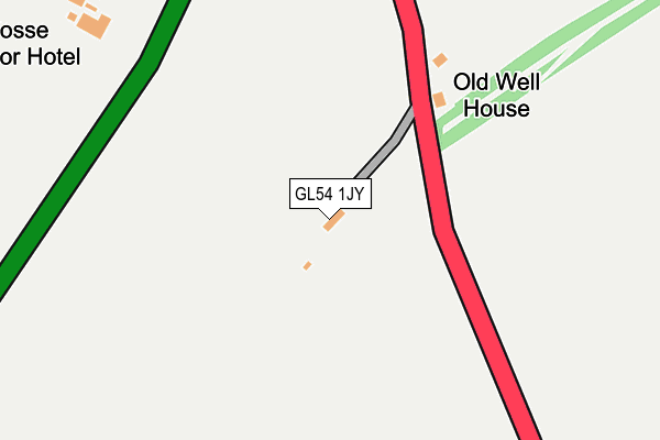 GL54 1JY map - OS OpenMap – Local (Ordnance Survey)