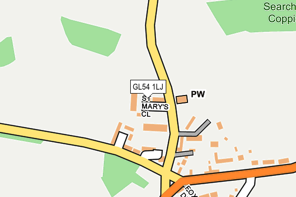 GL54 1LJ map - OS OpenMap – Local (Ordnance Survey)