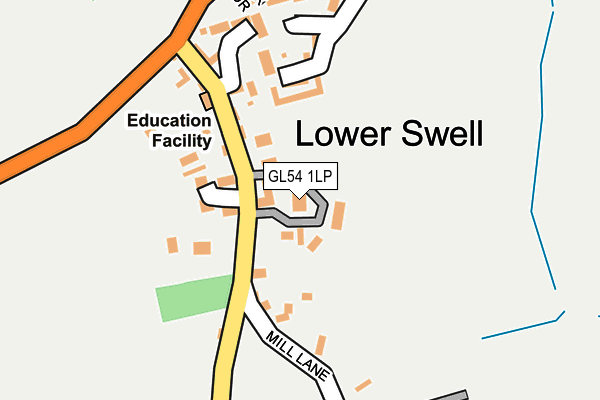 GL54 1LP map - OS OpenMap – Local (Ordnance Survey)