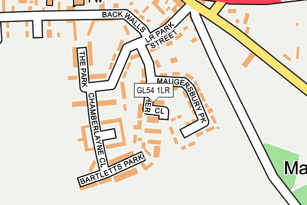 GL54 1LR map - OS OpenMap – Local (Ordnance Survey)